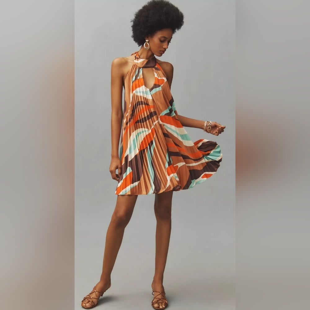 Hutch Multicolor Halter Mini Dress